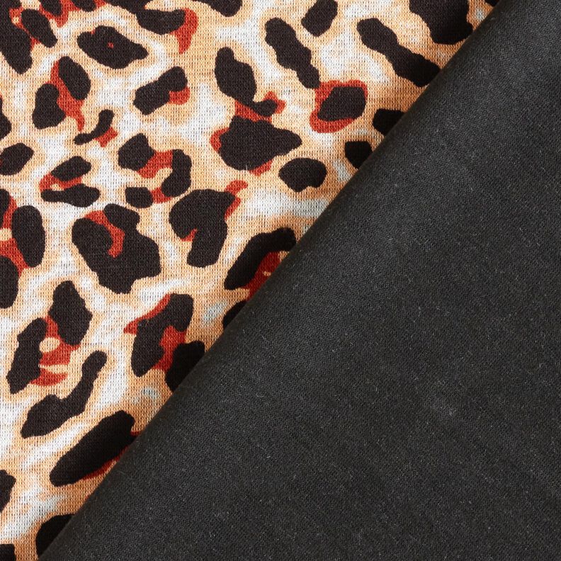 Viskosejersey lille leopardprint – terracotta/apricot,  image number 4