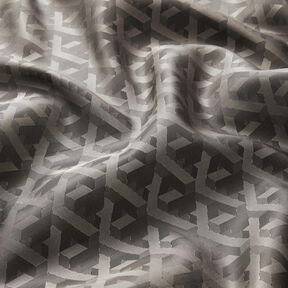 Forstof Jacquard geometriske mønstre – grå, 