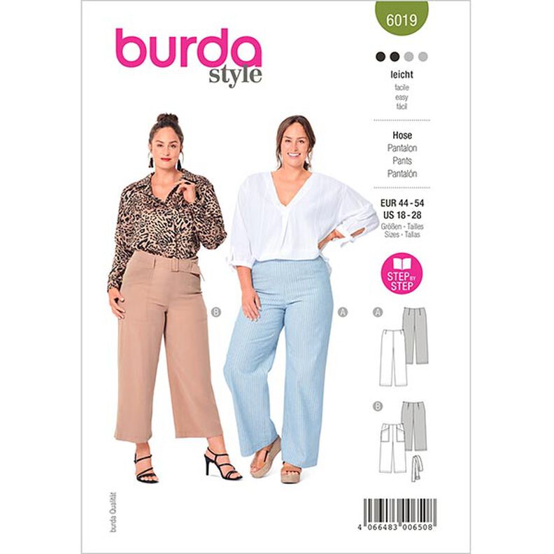 Bukser,Burda 6019 | 44 - 54,  image number 1