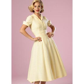 Vintage - Kjole 1952, Butterick 6018|40 - 48, 