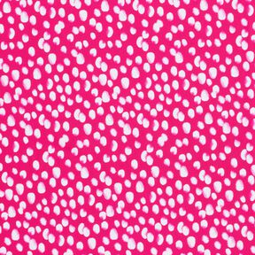 Badetøjsstof mini-farvepletter – intens pink/hvid, 