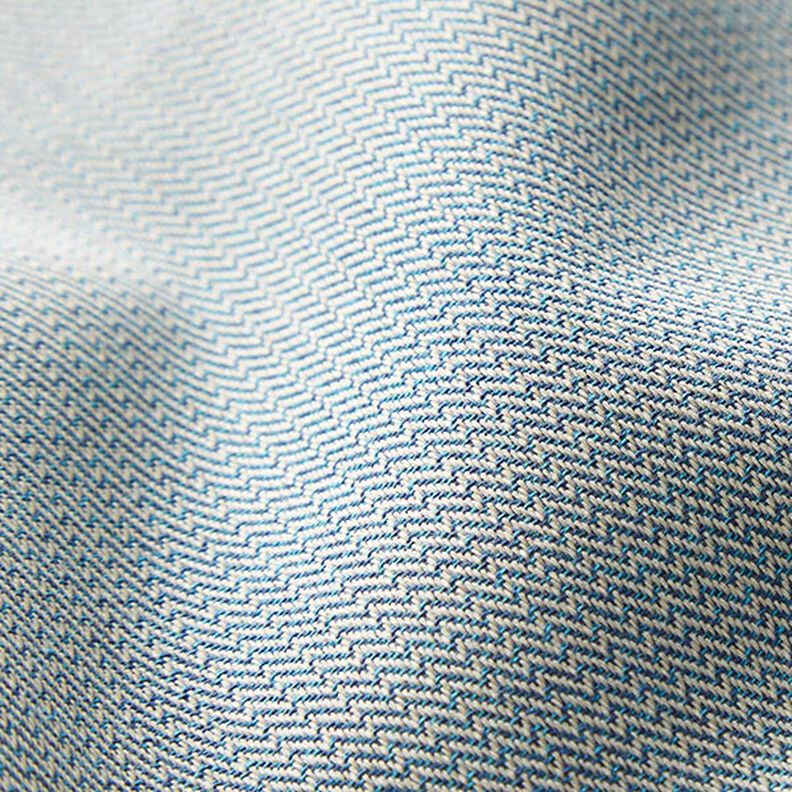 Outdoorstof Jacquard lille zigzag – marineblå,  image number 3