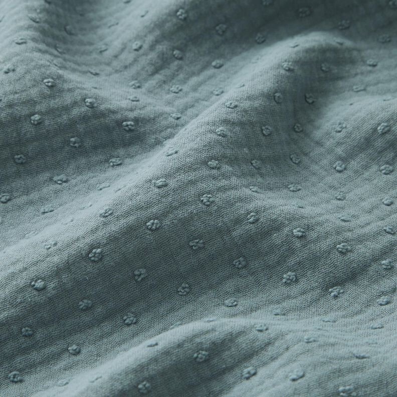 Musselin Dobby – jeansblå,  image number 3