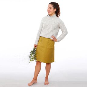 FRAU INA - enkel nederdel med påsatte lommer, Studio Schnittreif | XS - XXL, 