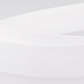 Skråbånd Polycotton [20 mm] – hvid, 