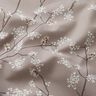 Dekorationsstof Halvpanama blomstrende grene – taupe,  thumbnail number 2
