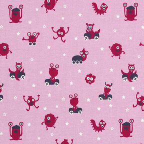 Bomuldsjersey Monster-legeplads | PETIT CITRON – rosa/bær, 