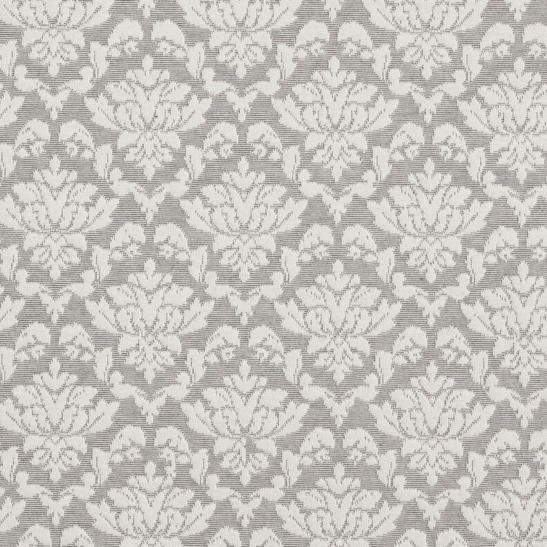 jacquard jersey ornamenter – lysegrå/hvid,  image number 1