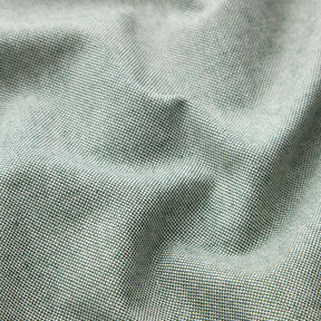 Dekorationsstof Halvpanama farverigt stof – mørkegrøn/natur | Reststykke 100cm, 