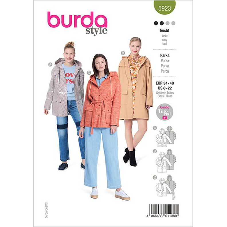 Parka | Burda 5923 | 34-48,  image number 1