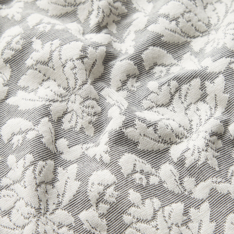 jacquard jersey ornamenter – lysegrå/hvid,  image number 2