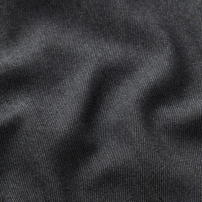 Bomuld-denim stretch medium – sort,  image number 2