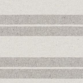 Dekorationsstof kanvas stribemiks genanvendt – grå, 