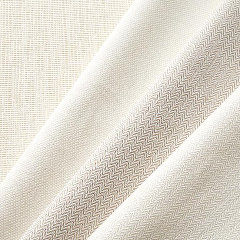 Dekorationsstof Jacquard subtil rib – creme,  image number 4