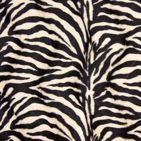 Kunstpels zebra – creme/sort, 