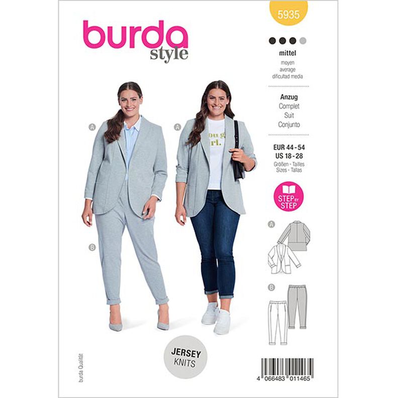 Plus-size jakkesæt | Burda 5935 | 44-54,  image number 1