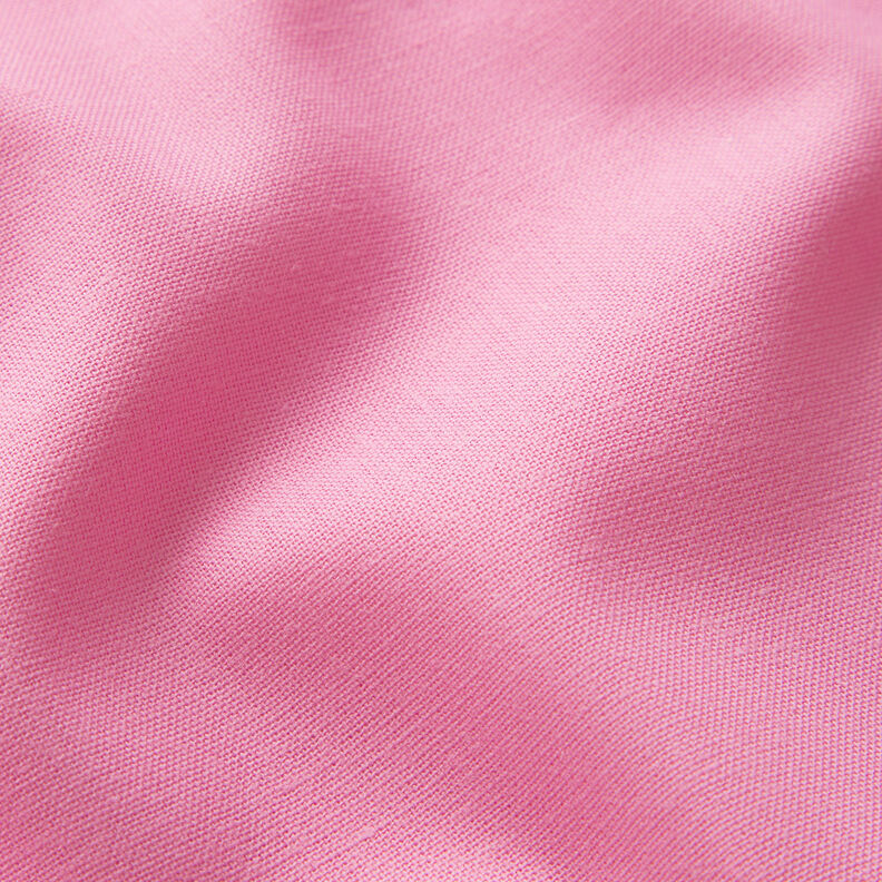 Bomuldsstof Cretonne Ensfarvet – rosa,  image number 2