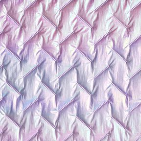 Quiltstof diagonalt mønster, iriserende – pastelhyld, 