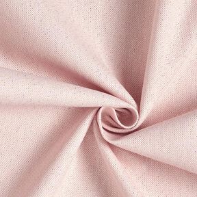 Dekorationsstof Halvpanama Lurex – rosa, 